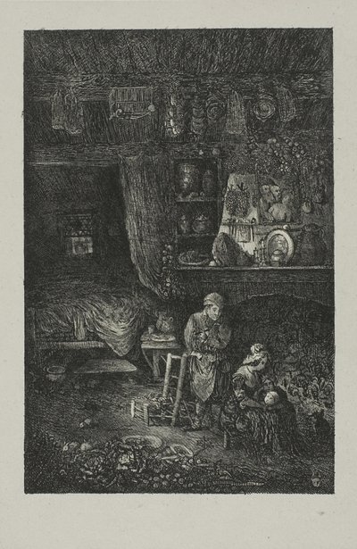flamsk interiør af Rodolphe Bresdin
