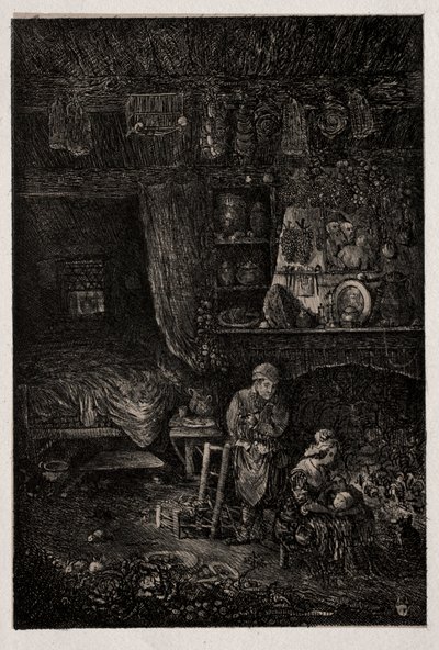 flamsk interiør af Rodolphe Bresdin