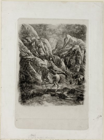Rytter i bjergene af Rodolphe Bresdin