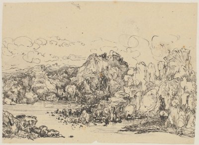 Klipper ved havet af Rodolphe Bresdin