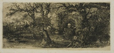 Sankt Antonius og Døden af Rodolphe Bresdin
