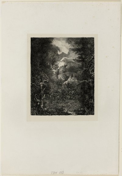 Byerne Beyond the Marsh af Rodolphe Bresdin