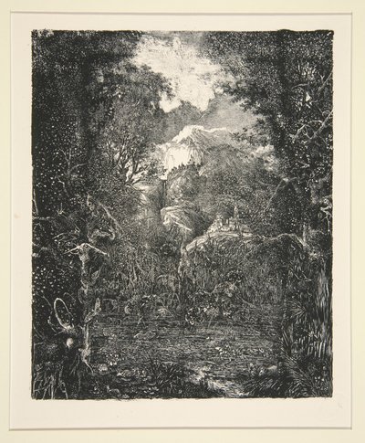 The City Beyond the Marsh (La Ville derri?re la marecage) af Rodolphe Bresdin