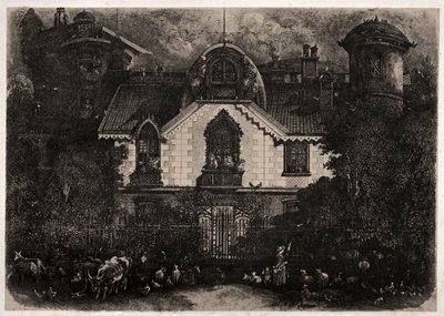Det fortryllede hus, 1871. af Rodolphe Bresdin