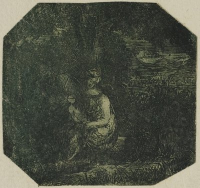 Den hellige familie af Rodolphe Bresdin