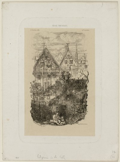 Kvarteret, fra Revue Fantaisiste af Rodolphe Bresdin