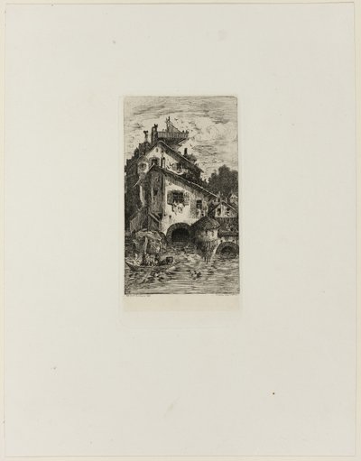 Vandmølle af Rodolphe Bresdin