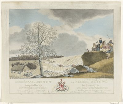 Gennembrud i Ochten, 1784 Gennembrud hos Ochten i Nedre Betuwe; fandt sted den 1. december: marts 1784 (titel på objekt) af Roeland van Eynden