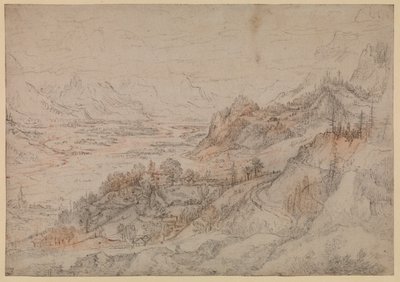 Mountain landscape - Inn Valley in the Tyrol, 1607dani af Roelandt Jacobsz. Savery