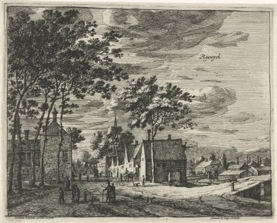 Rijswijk Ryswyck (titel på objekt) Landskaber i provinserne Holland og Utrecht (serietitel) af Roelant Roghman