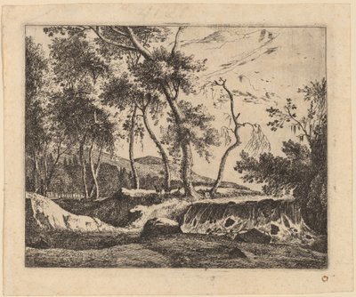 Vandfaldet: pl.6 af Roelant Roghman and Melchior Küsel