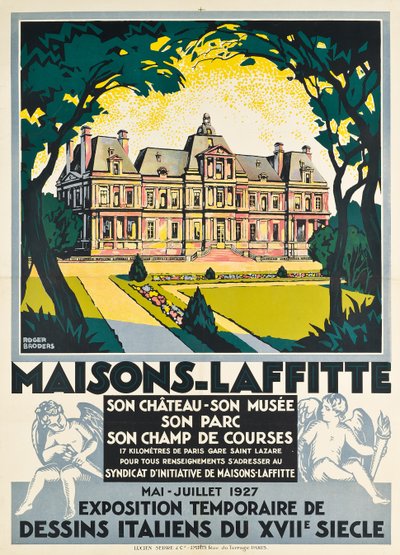 Reklameplakat for Maisons Laffitte af Roger Broders