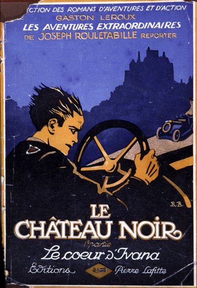 Det sorte slot, Rouletabilles eventyr, ca. 1930 (illustration) af Roger Broders