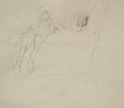 Nina Hamnett Reading, ca. 1917 af Roger Eliot Fry