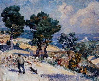 Roque Martins, ca. 1922 (olie om bord) af Roger Eliot Fry
