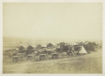 Artillerivogne, Balaklava i det fjerne af Roger Fenton