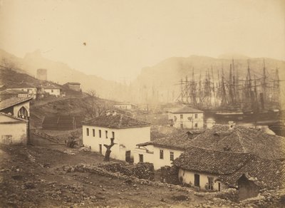 Balaklava, når man ser ud over havet. af Roger Fenton