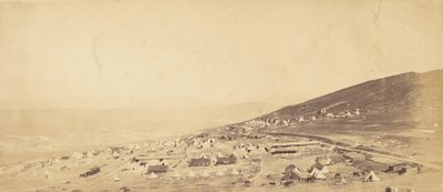 Lejr for 4. lette dragoner, officerernes kvarter. af Roger Fenton