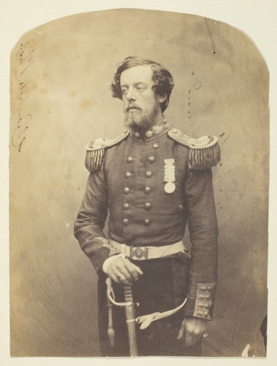 Kaptajn Verschoyle, Grenadier Guards, en tidlig fotograf, fotograferet på Krim af Roger Fenton