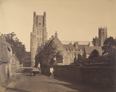 Ely Cathedral, fra Grammar School, 1857. af Roger Fenton