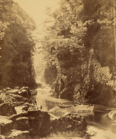 Foss Nevin ved Conway (Wales) af Roger Fenton