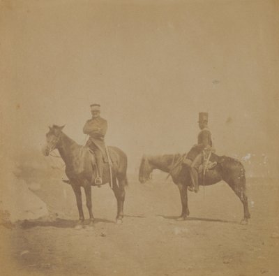 General Sir John Pennefather og en ordensmand, 1855 af Roger Fenton