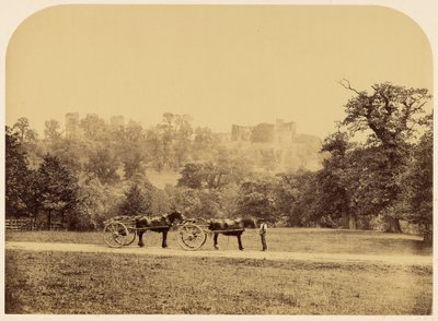 Hardwick Hall, set fra parken af Roger Fenton