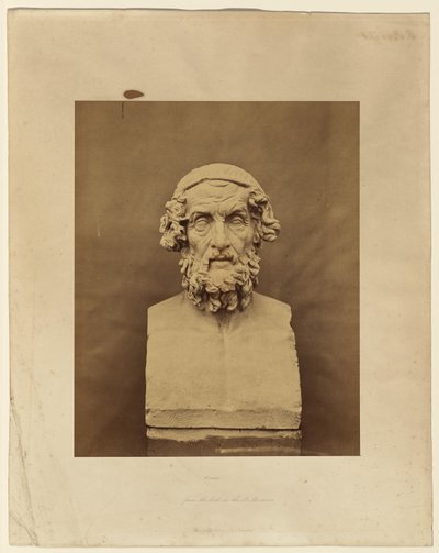 Homer, efter busten på British Museum af Roger Fenton