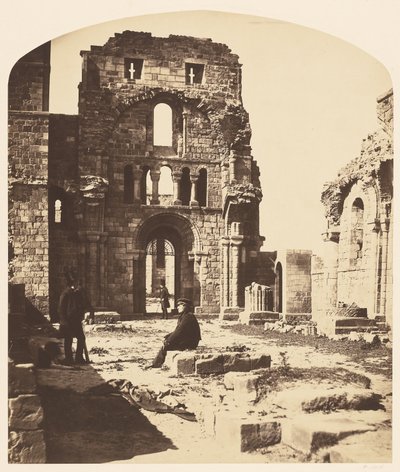 Interiør, Lindisfarne Priory, vestenden af Roger Fenton