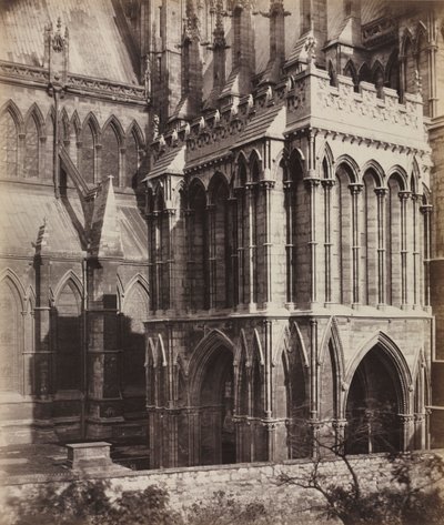 Lincoln Cathedral: The Galilee Porch, ca. 1857. af Roger Fenton