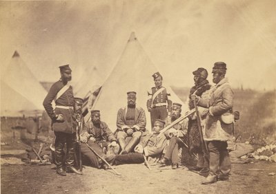 Officerer og mænd fra 89. regiment. af Roger Fenton
