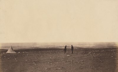 Betjente i udkigsposten på Cathcarts Hill af Roger Fenton