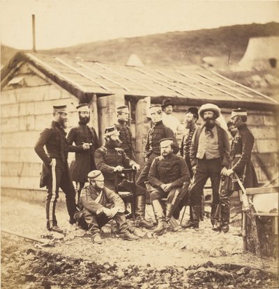 Officerer fra 4. lette dragonregiment af Roger Fenton