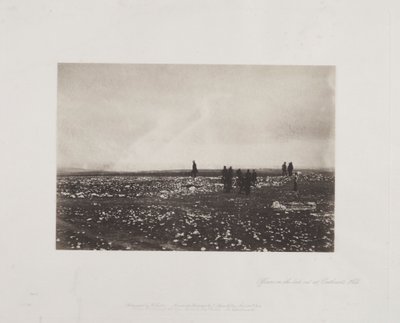 Officerer på udkig ved Cathcarts Hill af Roger Fenton
