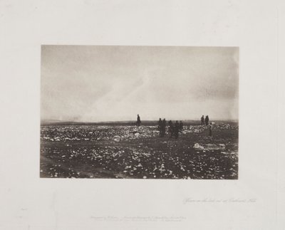 Officerer på udkig ved Cathcarts Hill, 1855. af Roger Fenton