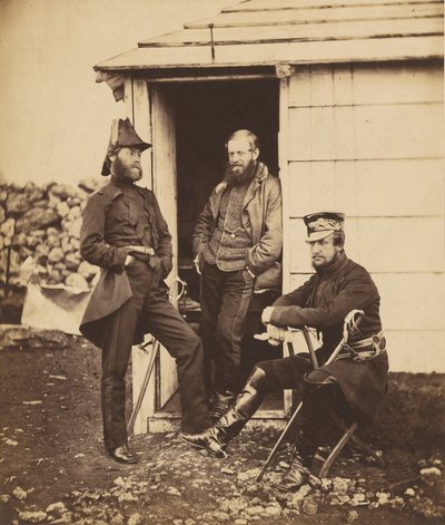 Officerer i staben ved generalløjtnant Sir G. Brown af Roger Fenton