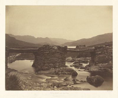 Pont-y-Garth nær Capel Curig af Roger Fenton