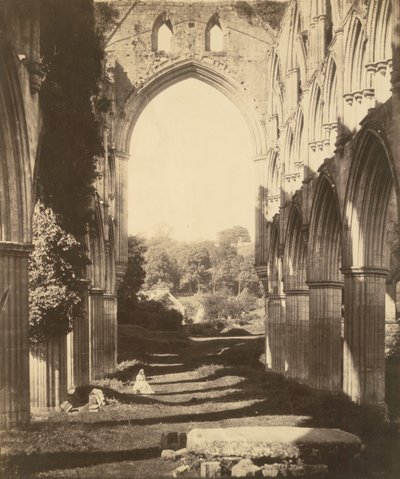 Rievaulx Abbey, 1854. af Roger Fenton