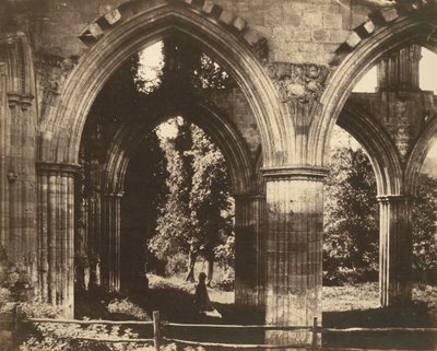 Rievaulx Abbey, Højalteret, 1854. af Roger Fenton