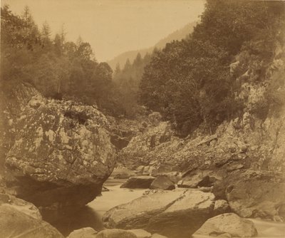 Klipper i Lwgwy: Bettws-y-Coed. af Roger Fenton