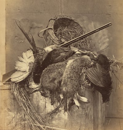 [Stilleben med vildt og pistol]. af Roger Fenton