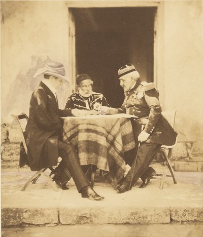 Krigsrådet, der blev afholdt om morgenen ved indtagelsen af Mamelon af Roger Fenton