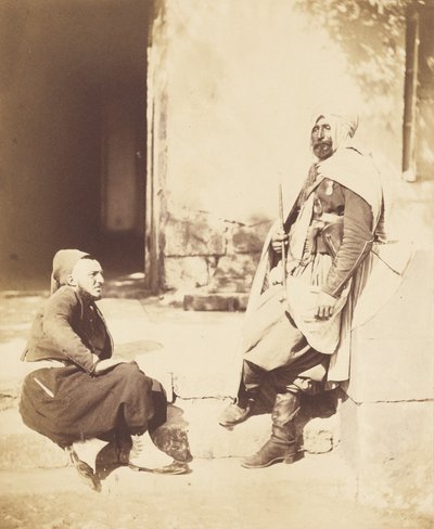 Zouav og spahi, ledsagere for marskal Pélissier af Roger Fenton