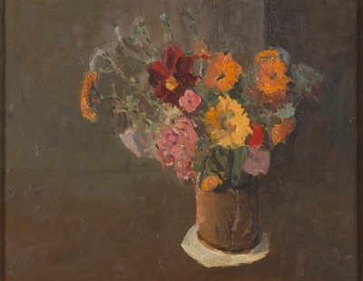 Stilleben (Michaelmas Daisies in a Pot Tankard) af Roger Fry