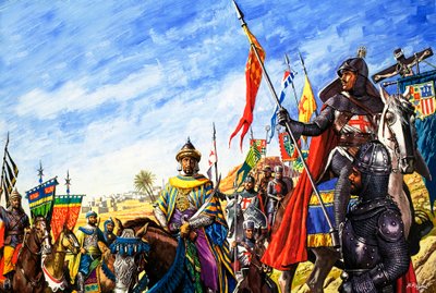 Frederik II i korstogene af Roger Payne