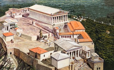Akropolis og Parthenon af Roger Payne