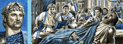 Portræt af Nero og Nero, der overværer Britannicus