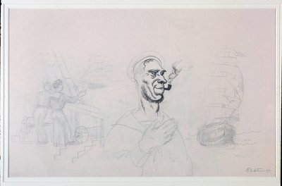 Sømanden (Tegning, 20. århundrede) af Roger de La Fresnaye