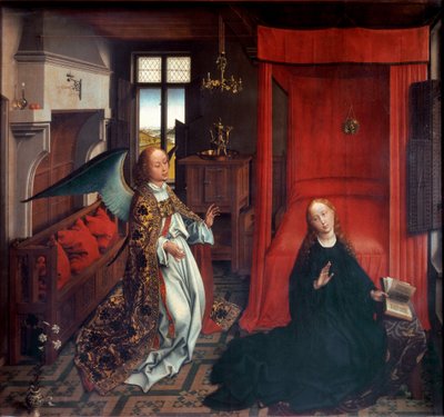 Bebudelse af Rogier van der (workshop of) Weyden
