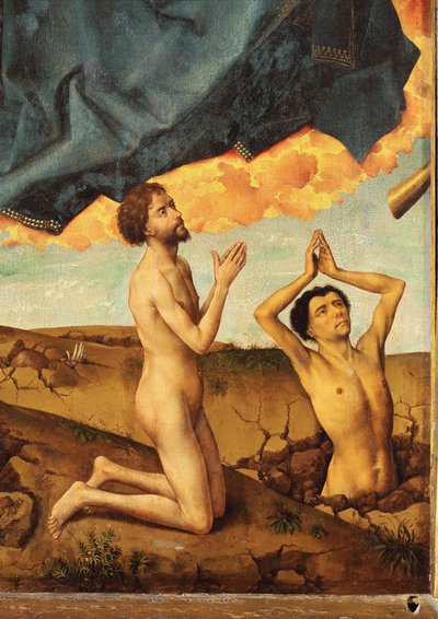 Den sidste doms alter: Opstandelse og tilbedelse af Rogier van der Weyden